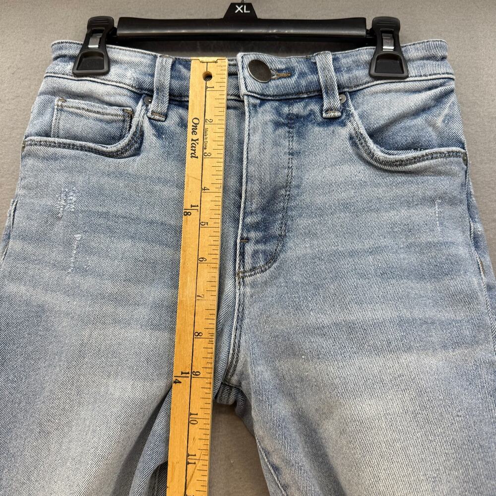 Evereve Jeans Women's 24 (0) Light Blue High Rise Fit Ever Straight Skinny Leg - Picture 12 of 14